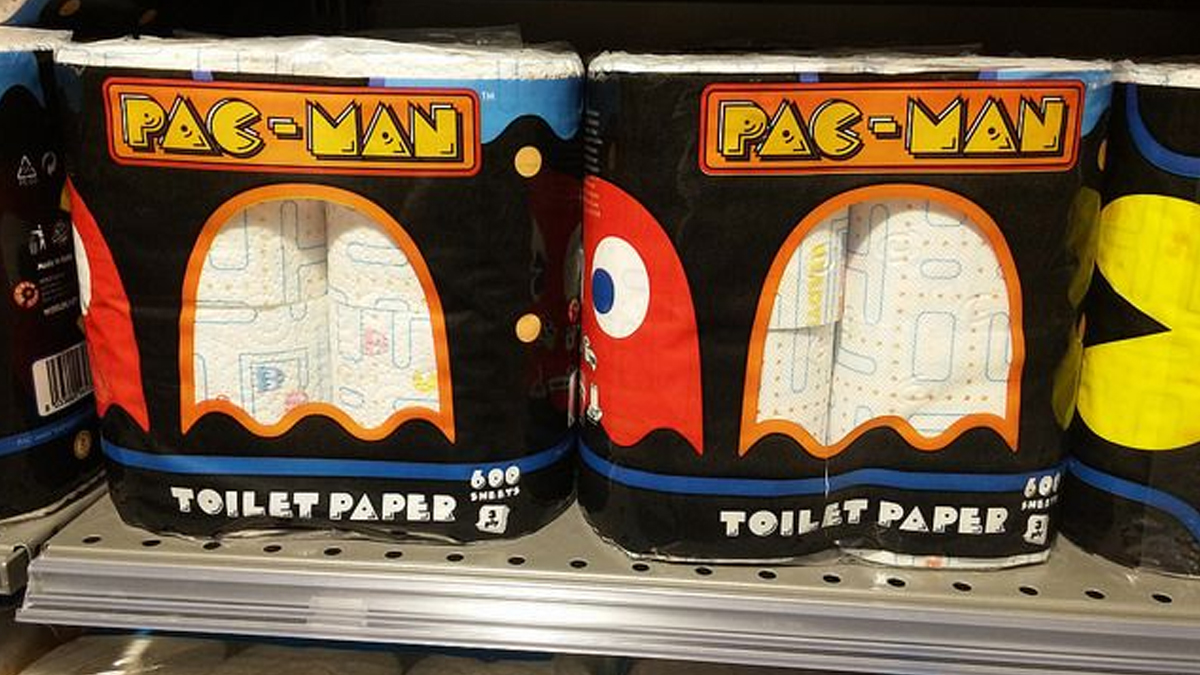 Pac-Man Toilet Paper